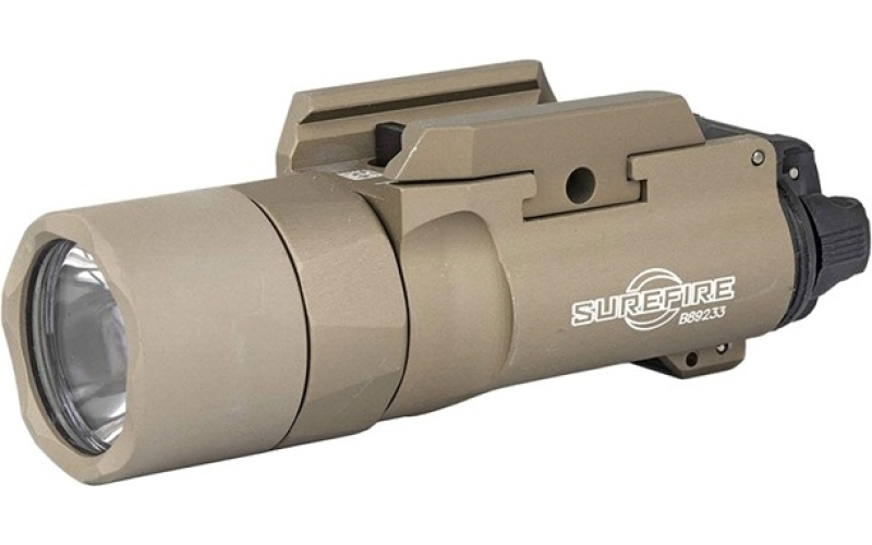 Surefire X300t turbo high candela handgun light thumb screw tan
