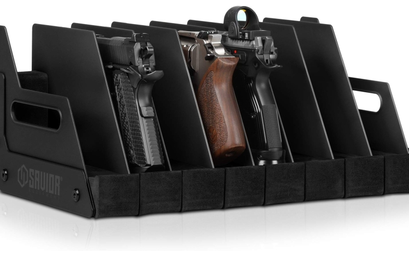 Savior Equipment Pistol storage rack 8-gun black