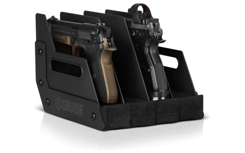 Savior Equipment Pistol storage rack 4-gun black
