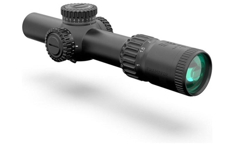 Swampfox Optics Warhorse 1-6x24mm ffp illuminated red dragoon moa black