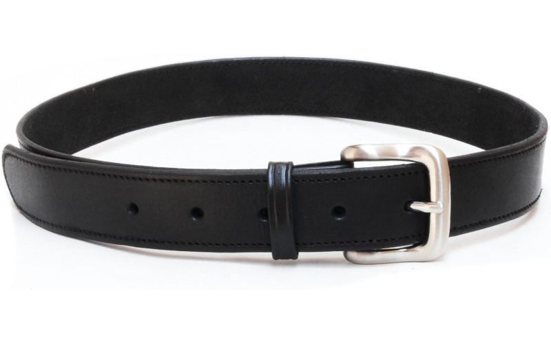 Plain leather belt size 42 black