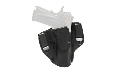 Tagua Tagua Crusader 2-In-1, Inside The Waistband/Outside The Waistband Holster, Right Hand, Leather, Black, Fits 5" 1911s TX-DCH-200
