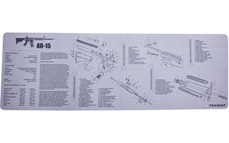 TekMat Ar-15 gun mat-grey