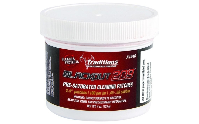 Blackout 209 pre-saturated cleaning patches
