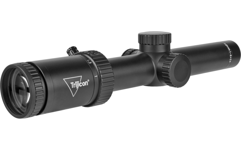 Trijicon Credo HX 1-6x24mm Second Focal Plane Riflescope with Green LED Dot, BDC Hunter Holds .223, 30mm Tube, Satin Black, Low Capped Adjusters CRHX624-C-2900018