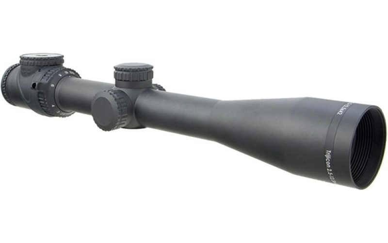 Trijicon 2.5-12.5x42mm sfp illum amber triangle post reticle black