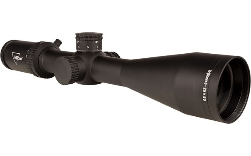 Trijicon 5-25x50mm sfp illum red mrad center dot reticle black