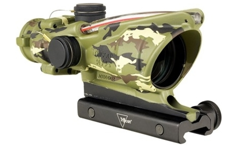 Trijicon 4x32mm red 223 chevron reticle w/ta51 mount tiger camo
