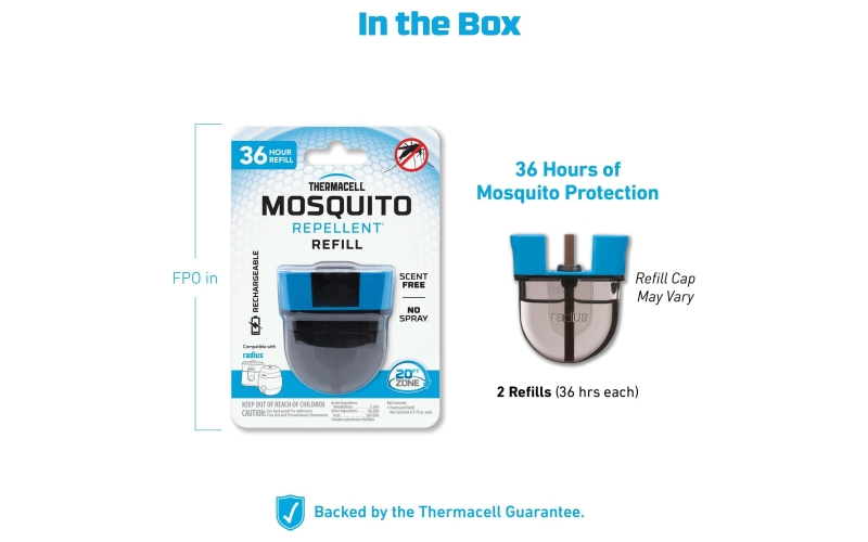 Thermacell rechargeable mosquito repellent refill - 36 hr twin pack