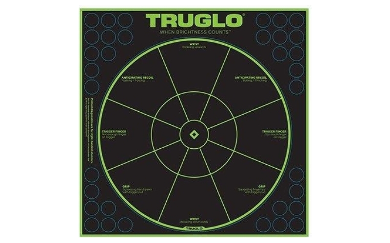 Target handgun diag 12x12 6pk