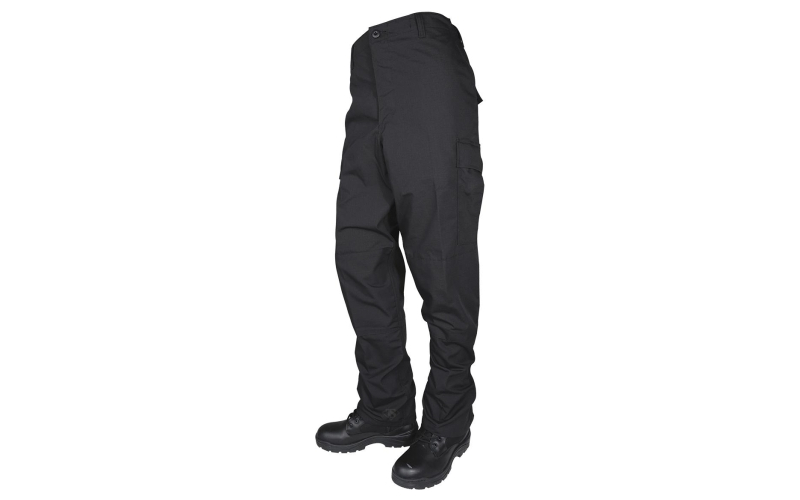 Pts bdu basic blk p/c r/s w/zp fly sr