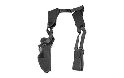 Uncle Mike's Pro Pak Vertical Shoulder Holster, Size 15, Fits Large Auto With 4.5" Barrel, Right Hand, Black 75151