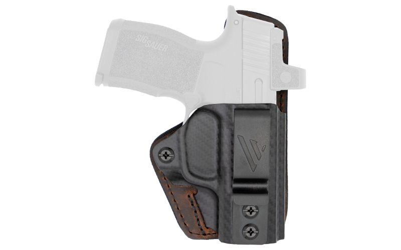 Versacarry Comfort Flex Custom, Inside Waistband Holster, Right Hand, Fits Sig P365 Macro, Distressed Leather, Brown CFC211365M