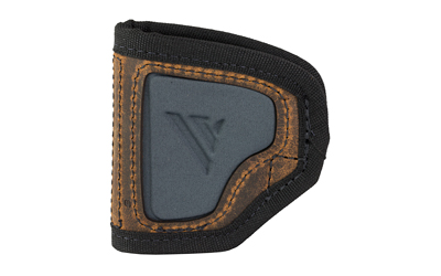 Versacarry Ranger, Inside Waistband Holster, Fits CZ 2075 RAMI, Diamondback DB9, Glock 42/43/48, S&W Shield/Shield Plus and Shield EZ, Springfield XDs, Taurus GX4 and Similar Size Pistols, Leather, Distressed Brown, Right Hand RA2113