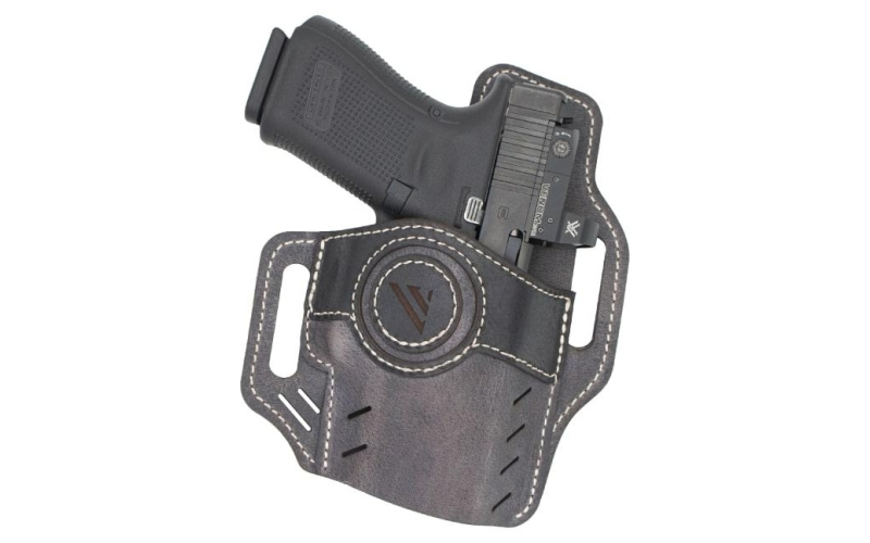 Guardian holster - luna design - owb - grey base / black patch - size 2