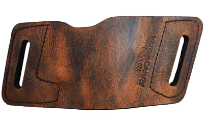 Versacarry Water Buffalo Quick Slide Belt Slide Holster, Fits Most Double Stacked Semi-Automatic Pistols, Ambidextrous, Distressed Brown Leather WBAOWB21