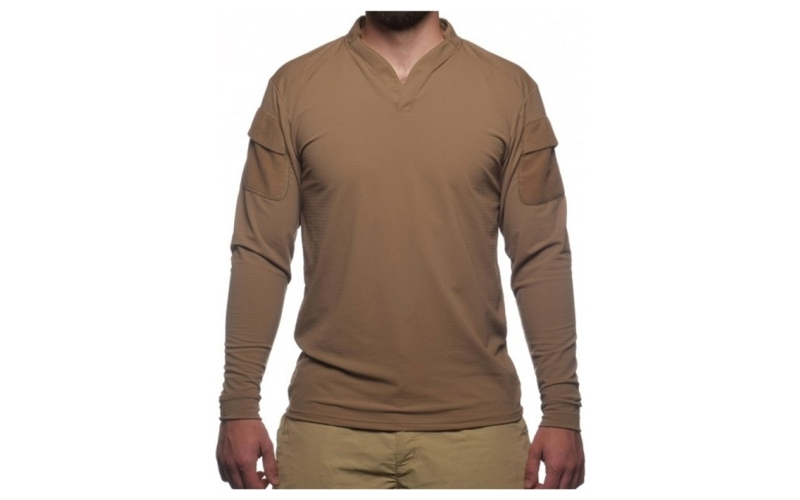 Velocity Systems Boss rugby shirt long sleeve coyote brown lg