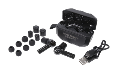 Walker's Disrupter, Bluetooth Electronic Earplug, Black GWP-DSRPT