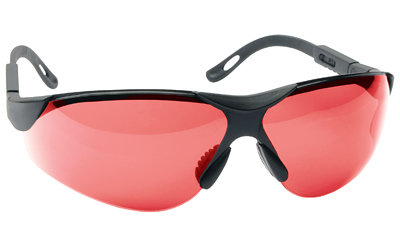 Walker's Elite, Shooting Glasses, 5 Position Adjustment, Polycarbonate Lenses, Vermillion, One Pair GWP-XSGL-VER