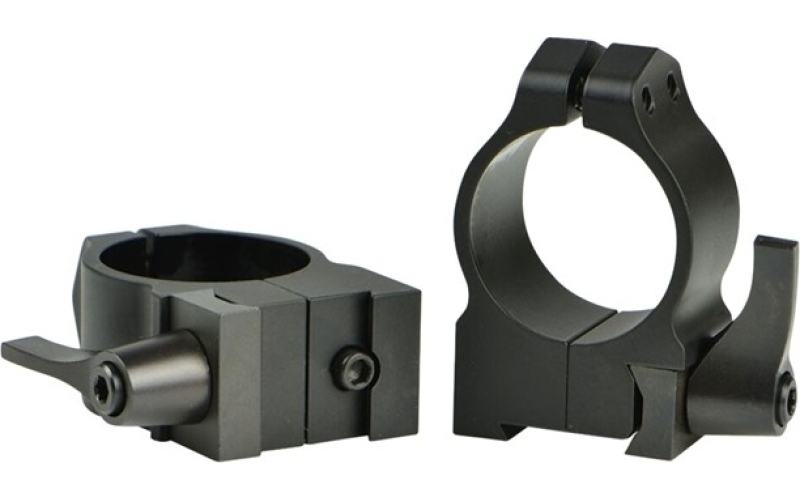 Warne Scope Mounts 1'' high (1.035'') 16mm dovetail rings, black