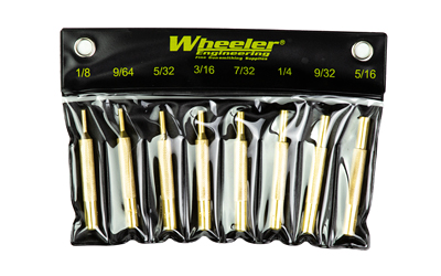 Wheeler Brass Punch Kit, 8 Piece, Includes Storage Pouch, Brass 780194