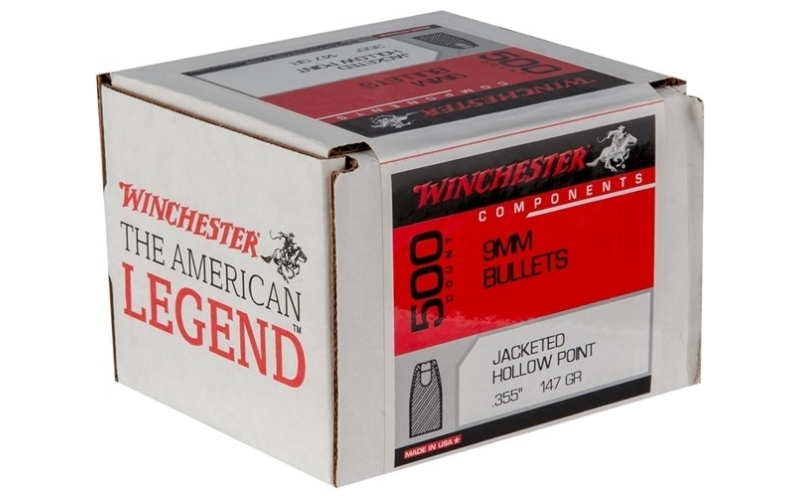 Winchester Ammunition 9mm (0.355'') 147gr jhp notched 500/box